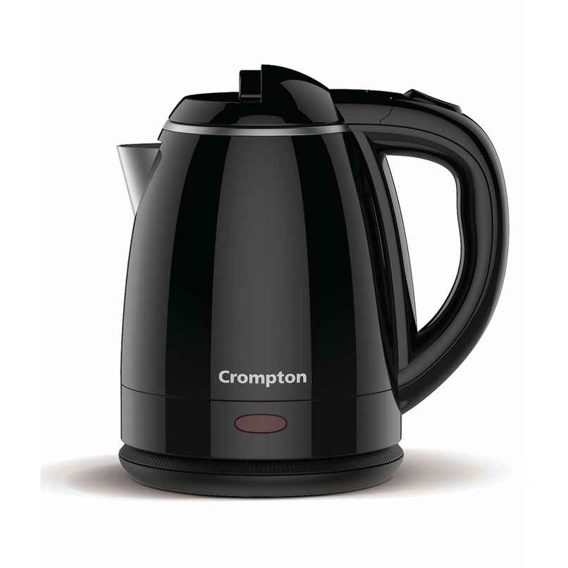 Crompton Activhot Electric Kettle | 1.2 Litres | Cool Touch | Black