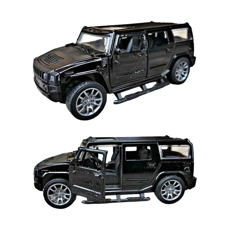 Toyshine 1:32 Scale Die Cast Racing H2 Model Vehicle Toy Car With Pull Back Function, Black