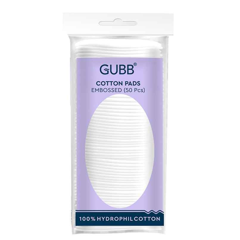 GUBB Cotton Pads Embossed - Pack Of 50 GUBB Cotton Pads Embossed - Pack Of 50