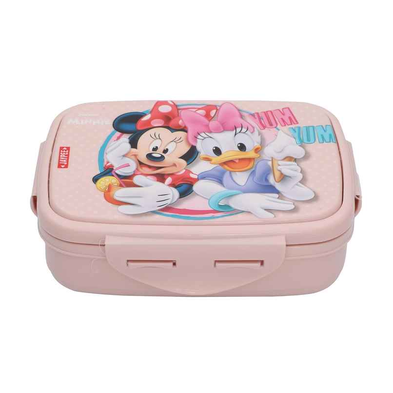 Jaypee Steel Tek Jr. Insulated Airtight Lunch Box Mickey Mouse Printed For School Kids, Pin, 400 ml