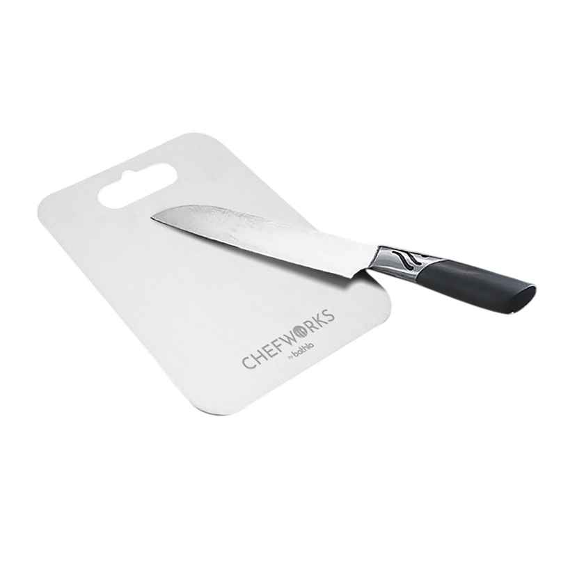 Bathla Stainless Steel Chopping Board - Extra Large (31cm x 50 cm - 1.5mm Thick) Bathla Stainless Steel Chopping Board - Extra Large (31cm x 50 cm - 1.5mm Thick)