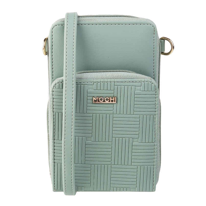 Mochi Lightgreen Synthetic Sling Bag for Women | 95-8372-60 Mochi Lightgreen Synthetic Sling Bag for Women | 95-8372-60