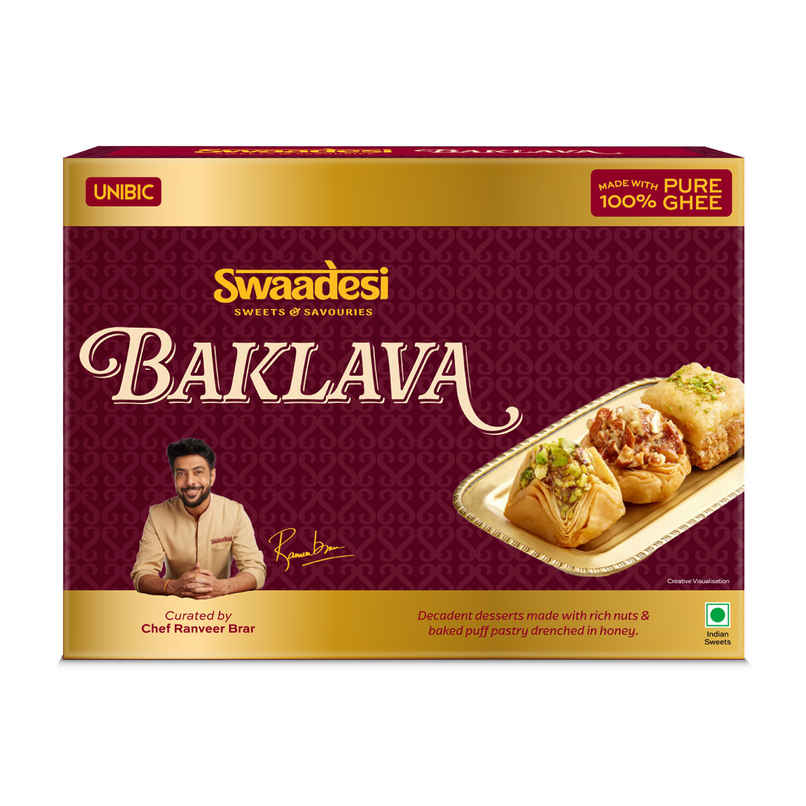 Pure Ghee Assorted Baklava Box By UNIBIC Swaadesi