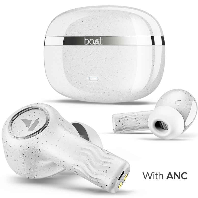 boAt Nirvana Ion ANC TWS Earbuds w/ 120H Playtime, ANC upto 32dB & In-Ear Detection (Quartz White) boAt Nirvana Ion ANC TWS Earbuds w/ 120H Playtime, ANC upto 32dB & In-Ear Detection (Quartz White)