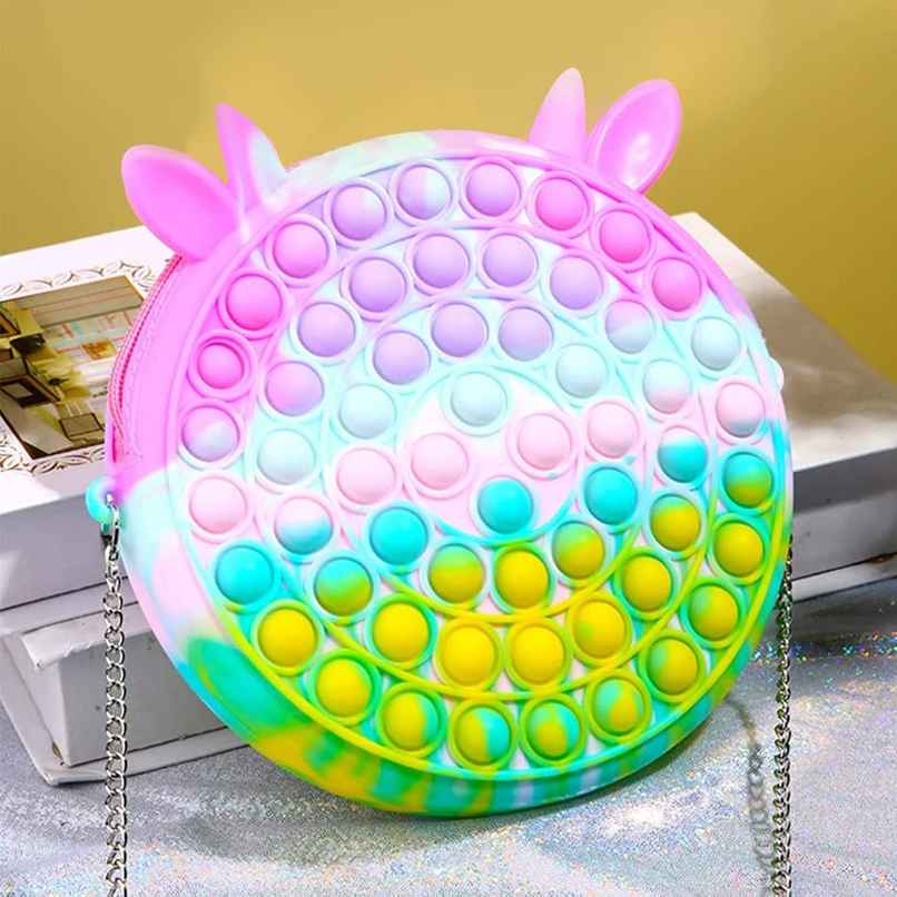 Party Propz Silicon Pop It Up Games Pastel Bag