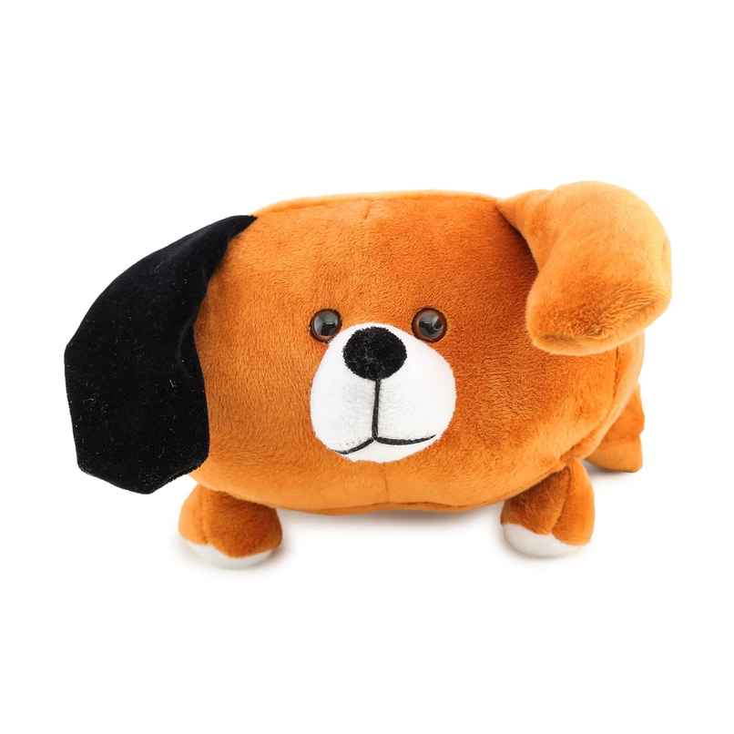 Webby Plush Cute Dog Teddy Multi Purpose Holder Soft Toys | Brown
