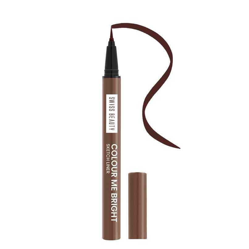 Swiss Beauty Colour Me Bright Sketch Eyeliner - 09 Adore Brown