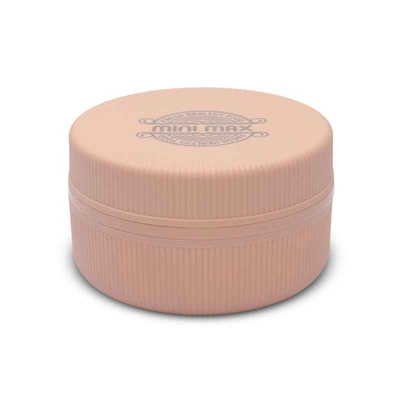 JAYPEE Mini Max Sr. Lunch box, Inner stainless Steel with Plastic Dish Inside | Peach - 500 ml