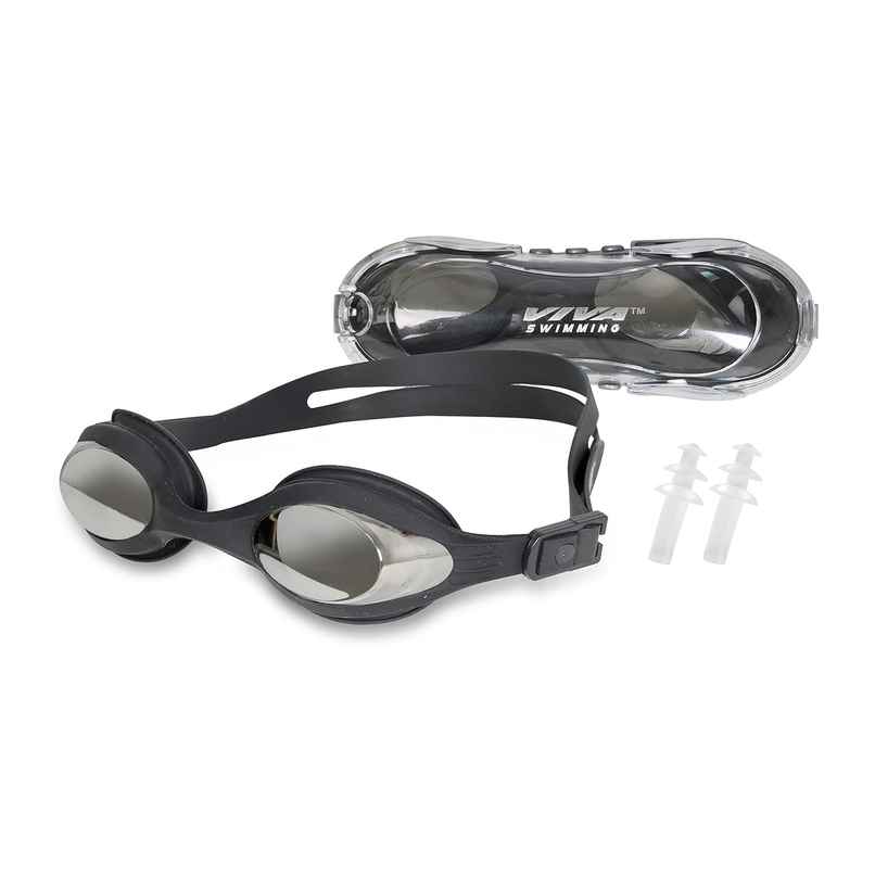 Vector X Viva Swimming Focus One Piece Mirror Goggle | Double Silicone Strap| Anti Fog