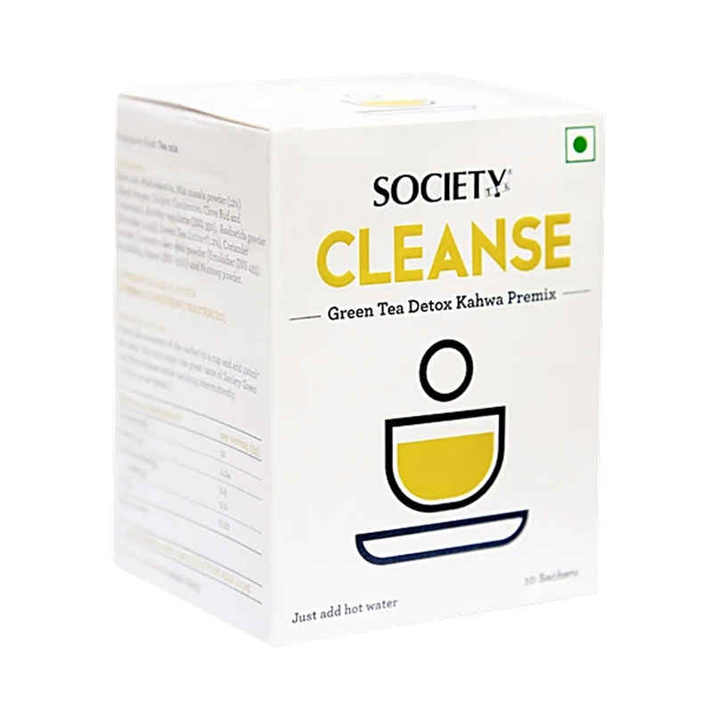 Society Cleanse Green Tea Detox Kahwa Premix Tea Pouch