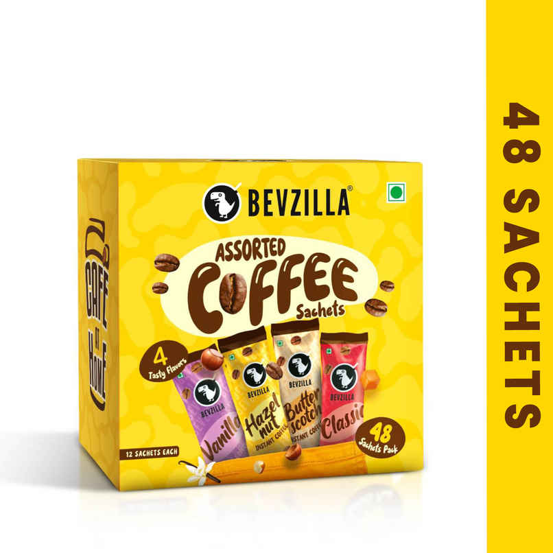 Bevzilla Assorted Flavoured Instant Coffee Powder Sachets