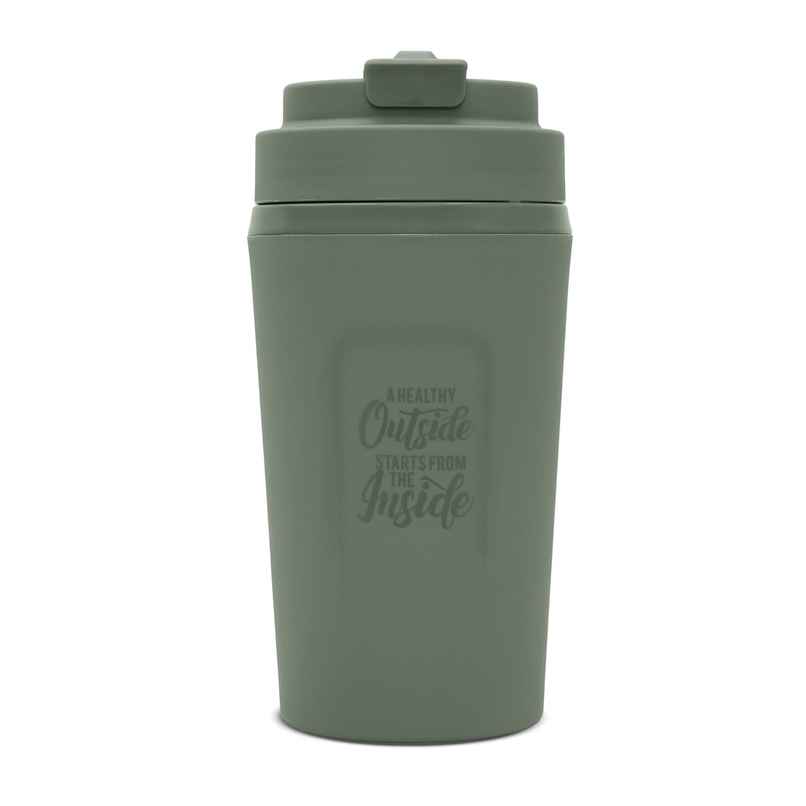 Jaypee ZIPSIP PU Insulated Stainless Steel Coffee Tumbler | Hot & Cold | Green | 385 ml