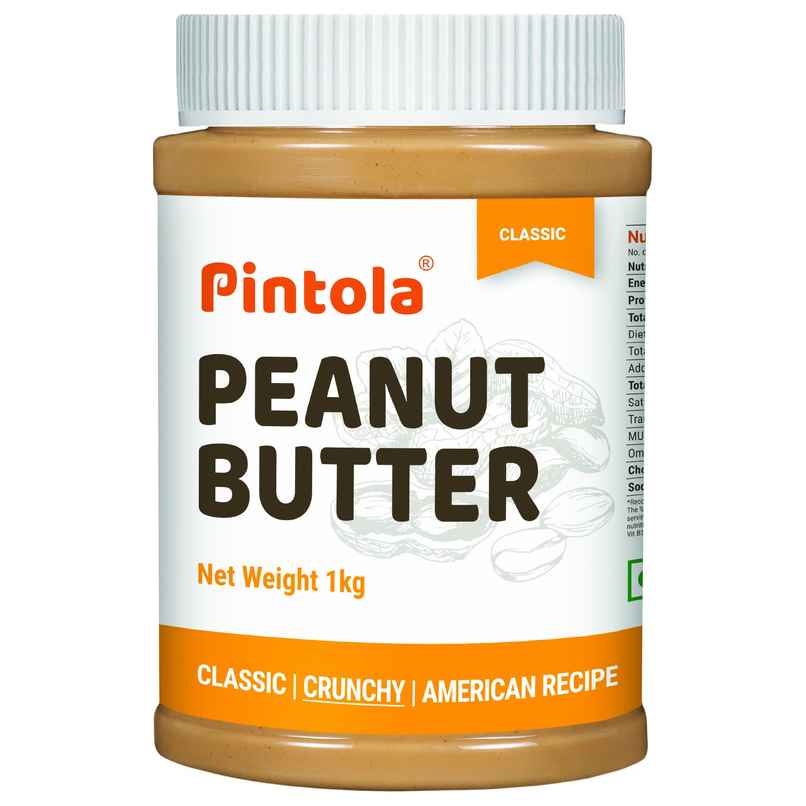 Pintola Classic Peanut Butter Crunchy Original American Recipe With High Protein Fiber