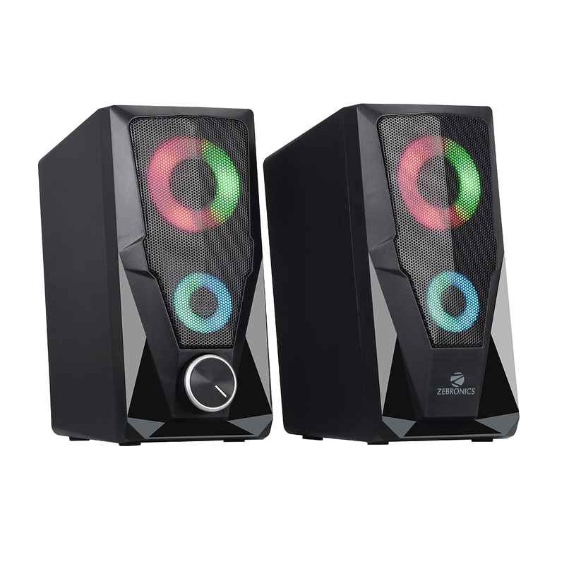 Zeb Warrior 2.0 Multimedia Party Speaker With Aux Connectivity,Usb Powered And Volume Control (No Bluetooth ) - Black