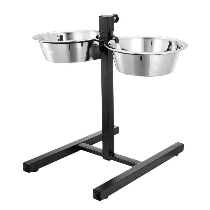 Pets Empire Adjustable Double Diner For Food & Water ( 2 X 4000Ml )