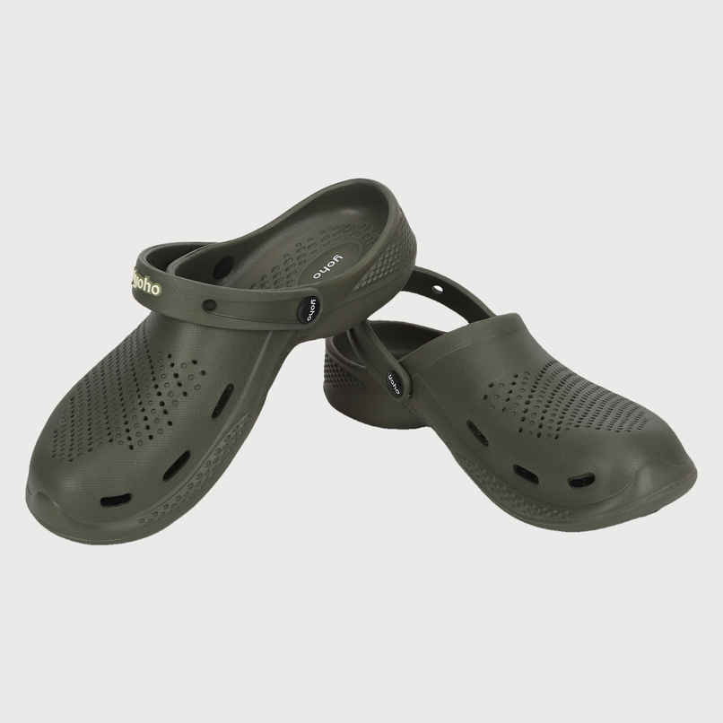 Yoho Men Classic Clogs Olive Green - UK7