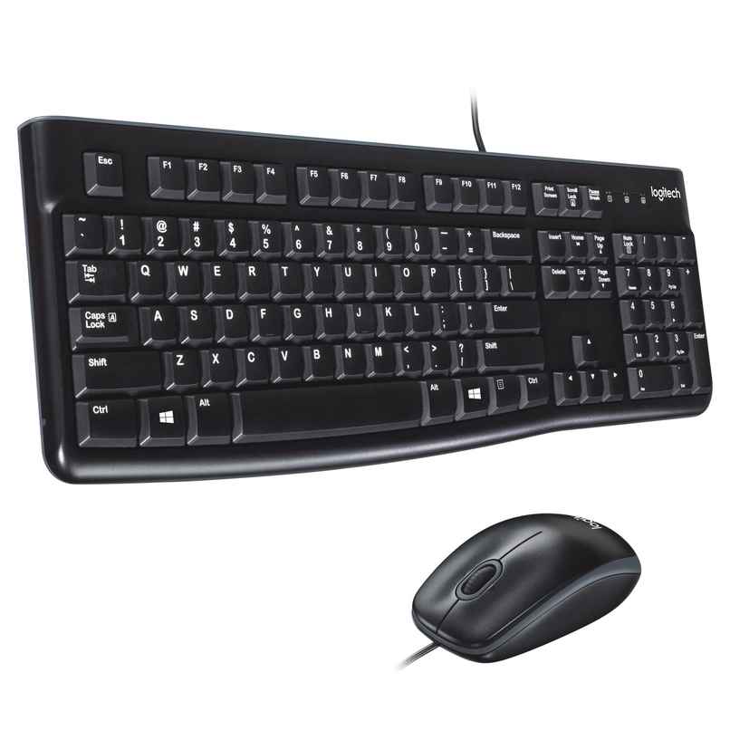 Logitech Mk120 Wired Usb Keyboard And Mouse Set