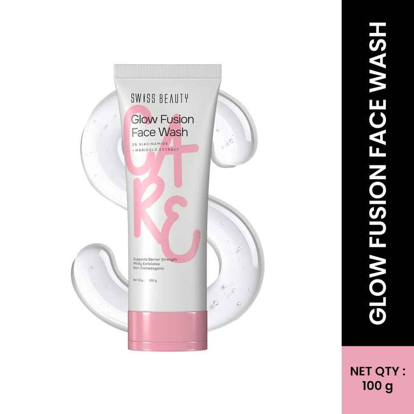 Swiss Beauty Care Glow Fusion Face Wash 2% Niacinamide & Marigold Extract Swiss Beauty Care Glow Fusion Face Wash 2% Niacinamide & Marigold Extract