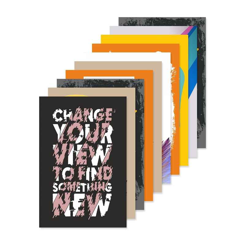 Paper Plane Design Wall Posters For Office Decor | Set of 10 | Size | 12 Inch x 18 Inch | D52