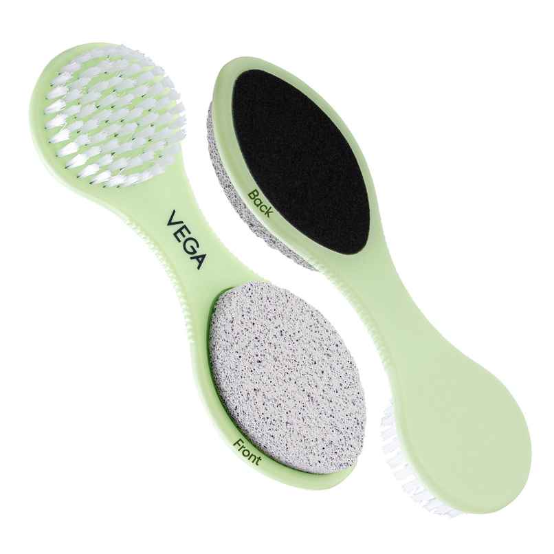 VEGA 3 In 1 Pedicure Brush Kit Tool For Cleanse Scrub & File Dead Skin | Pd-20