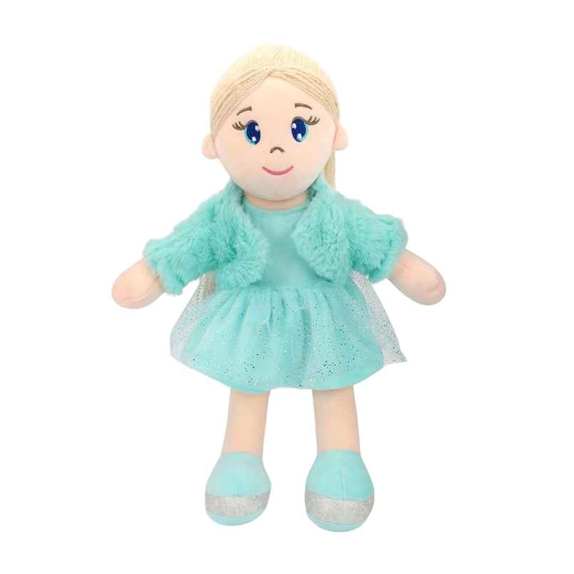 Mirada Green Jacket Bella Doll Soft Toy- 42Cm Mirada Green Jacket Bella Doll Soft Toy- 42Cm