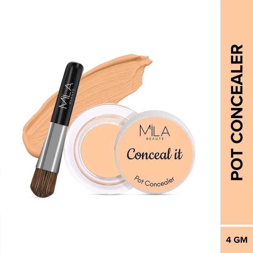 Mila Beaute Conceal It Pot Concealer Spf15 Natural Matte Finish - 04 Medium Beige Mila Beaute Conceal It Pot Concealer Spf15 Natural Matte Finish - 04 Medium Beige