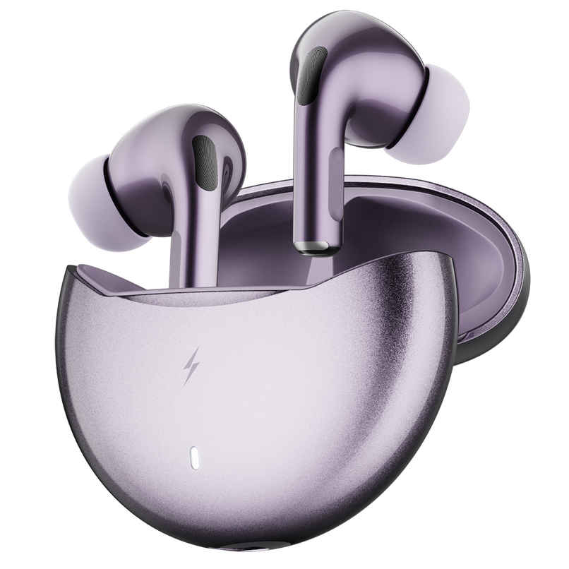 Fire-Boltt Fire Pods Aero Ultra TWS Earbud with Custom EQ Profile, Quad Mic ENC & 50H Playtime, Ultra Low 50ms Game Mode, Lilac Metal