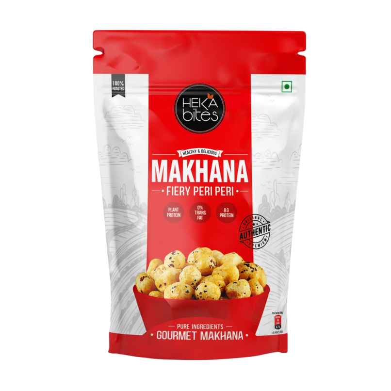 Heka Bites Roasted Makhana Fiery Peri Peri