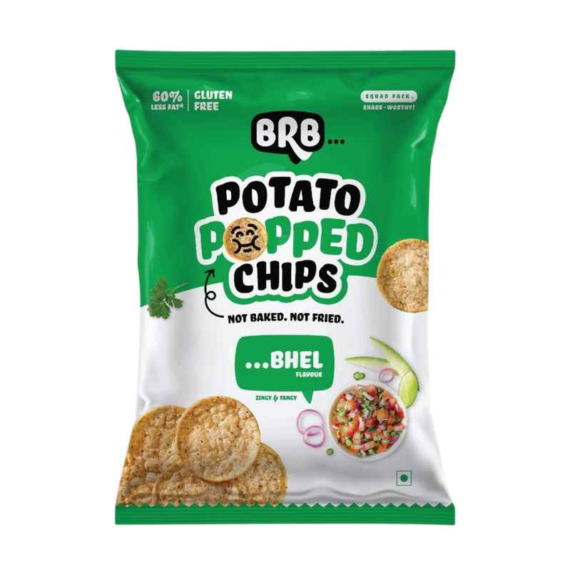 BRB Potato Popped Chips - Bhel Flavour BRB Potato Popped Chips - Bhel Flavour
