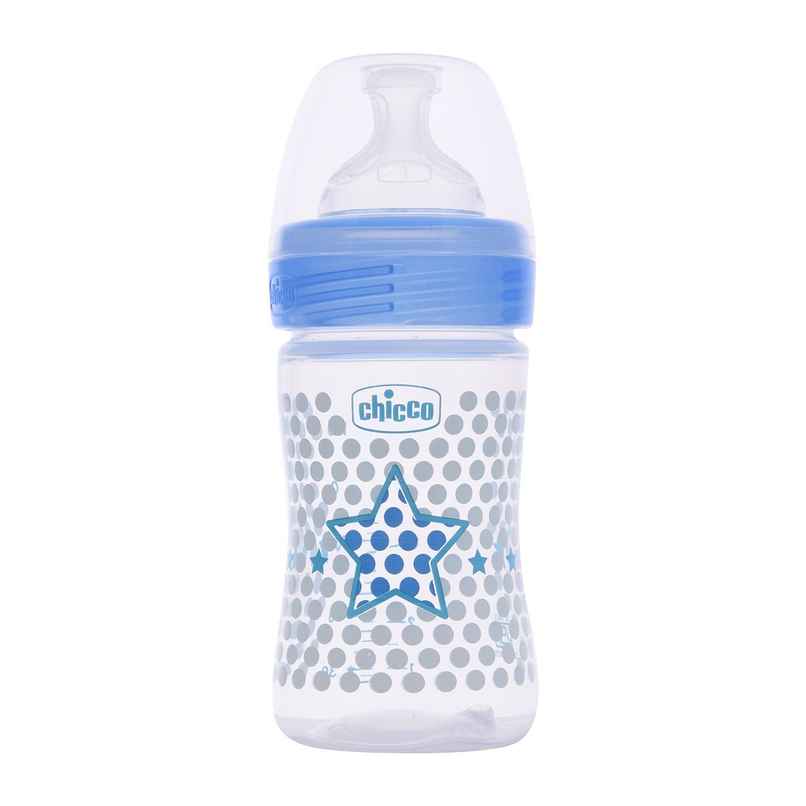 Chicco Feeding Bottle Wb Sil Physio Blue
