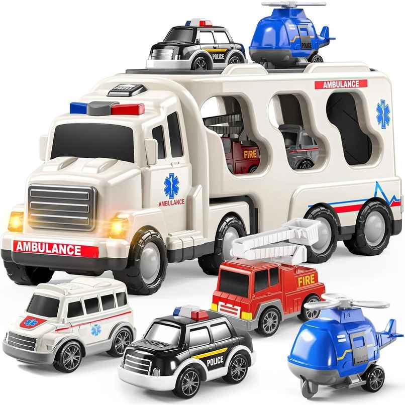 Toybharat Ambulance Carrier Truck | Assorted