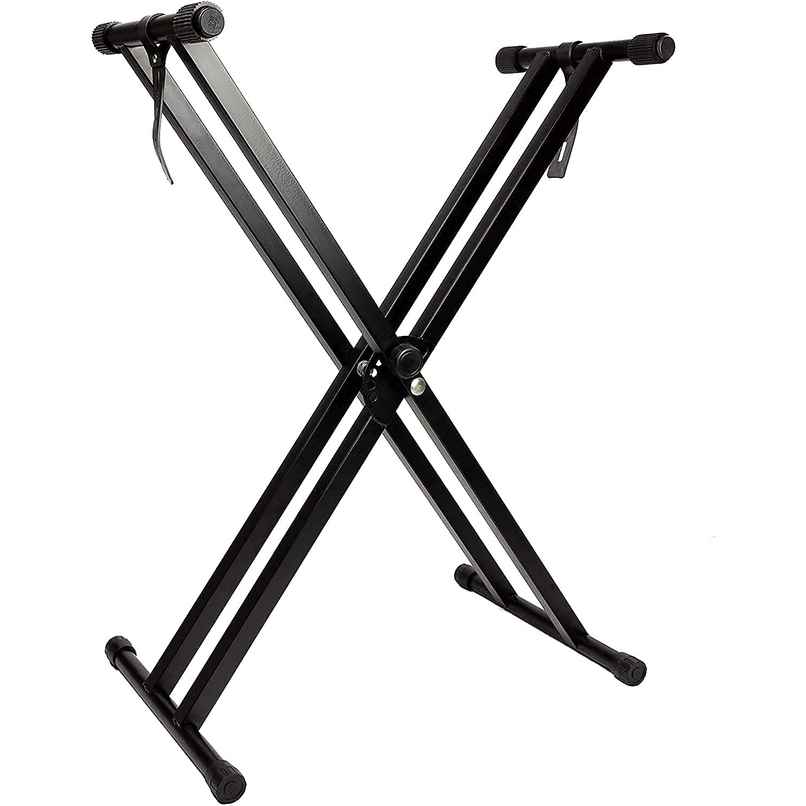Kadence Keyboard Stand Heavy-Duty, Double-X, Adjustable with Locking Straps | NK13-2kg