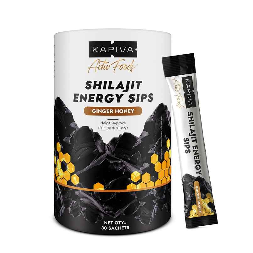 Kapiva Shilajit Energy Sips With 100 percent Pure Shilajit 250mg Shilajit Stick