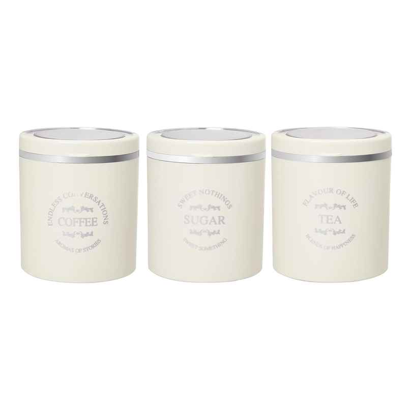 Jaypee Plus Classique Tea Coffee Sugar Air Tight Containers | Ivory - 750 ml Jaypee Plus Classique Tea Coffee Sugar Air Tight Containers | Ivory - 750 ml
