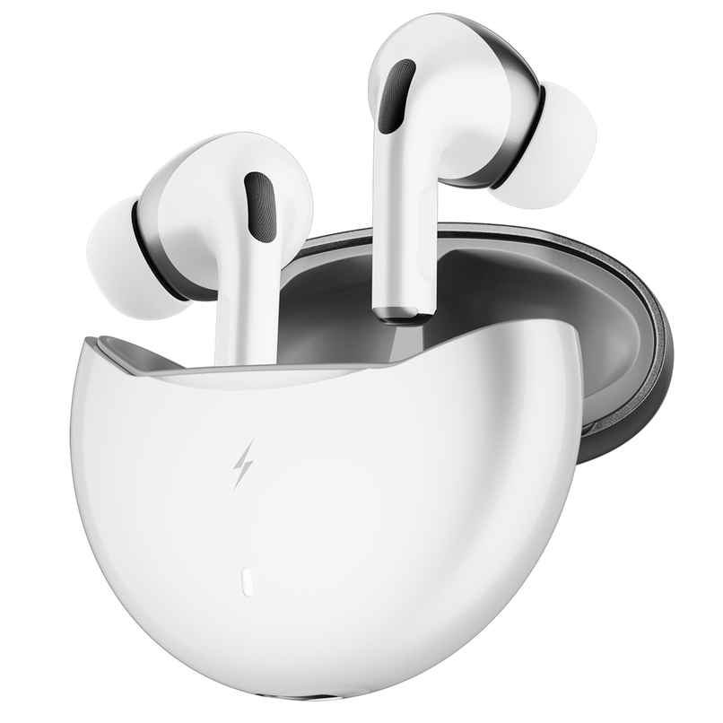 Fire-Boltt Fire Pods Aero Pro TWS Earbud with Custom EQ Profile, Quad Mic ENC & 50H Playtime, Ultra Low 50ms Game Mode, Pearl