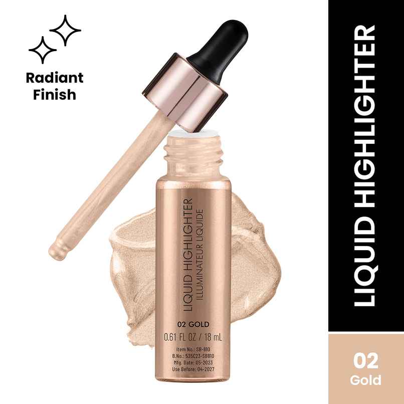 Swiss Beauty Drop And Glow Liquid Highlighter - 02 Gold