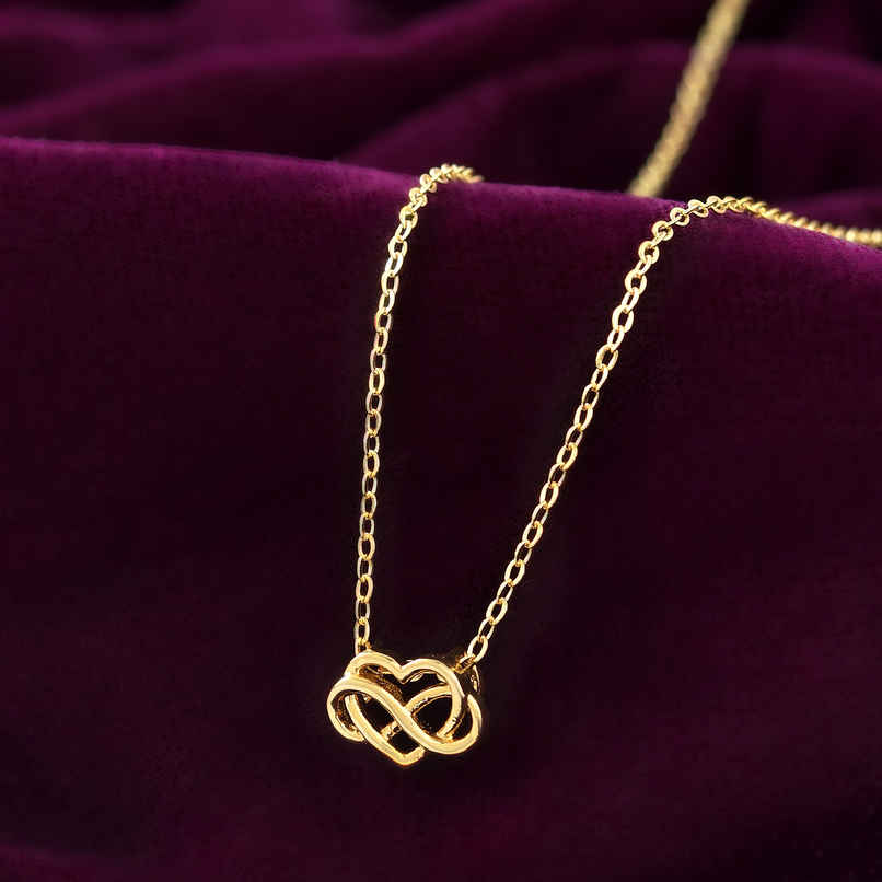 Voylla Valentine's Day Tied To My Heart Pendant Necklace