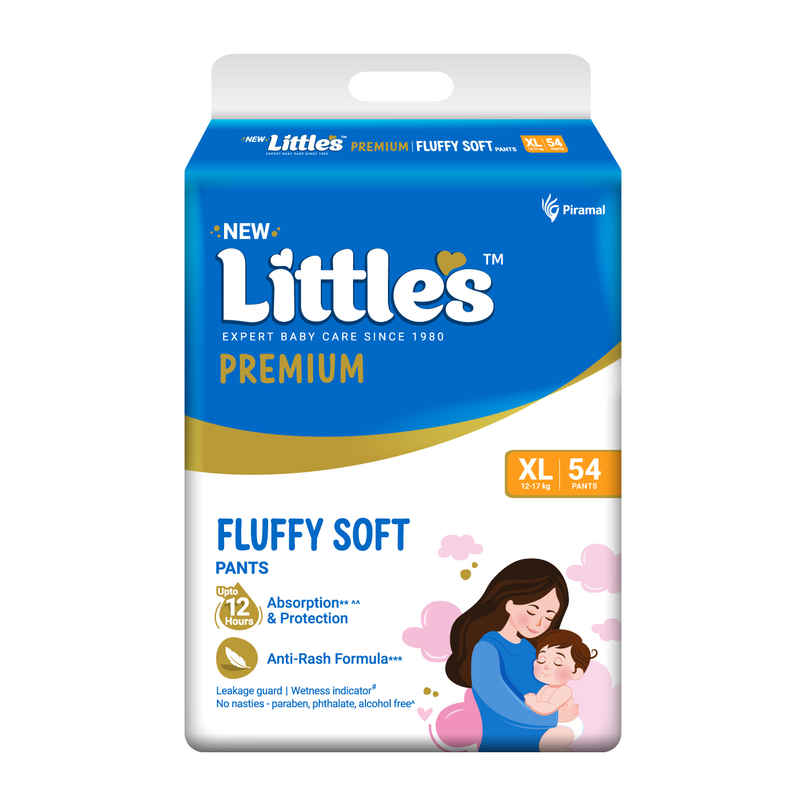 Littles Expert Baby Care Comfy Baby Diapers | Pant Style | XL | 54 pcs