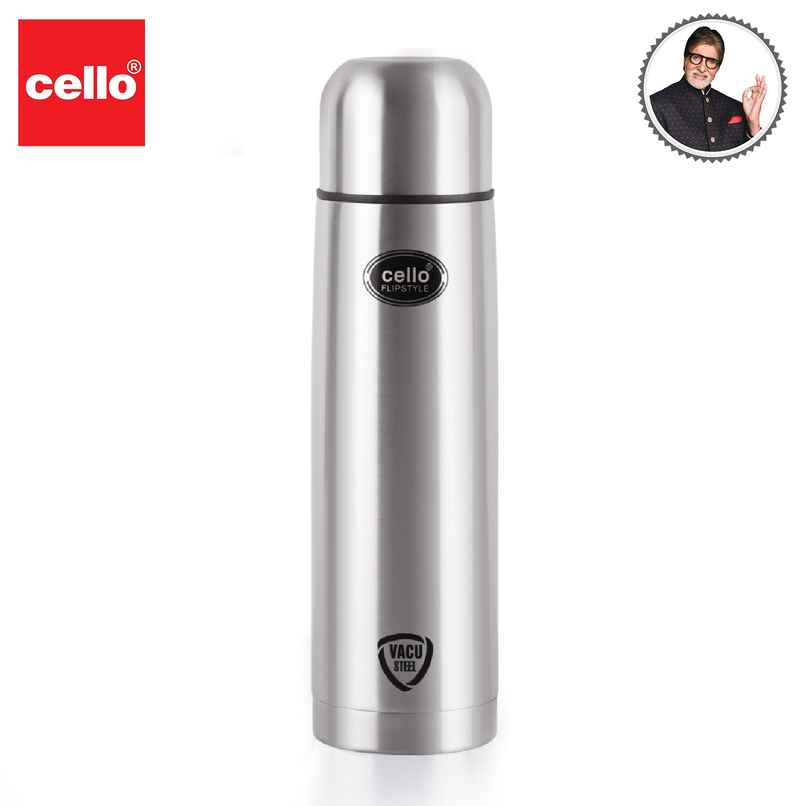 Cello Flipstyle Stainless Steel Vacuum Insulated Flask with Jacket 500ml
