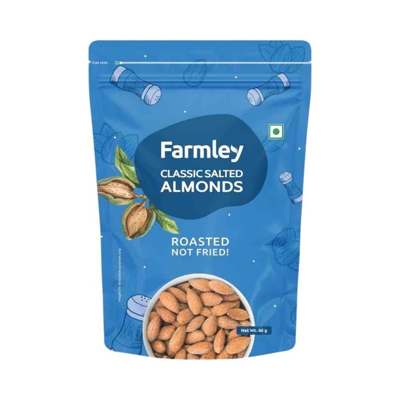 Farmley Classic Salted Roasted Almonds | Badam
