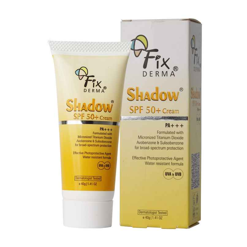 Fixderma Shadow Sunscreen SPF 50+ Cream Sunscreen For Dry Skin Broad Spectrum Sunscreen For