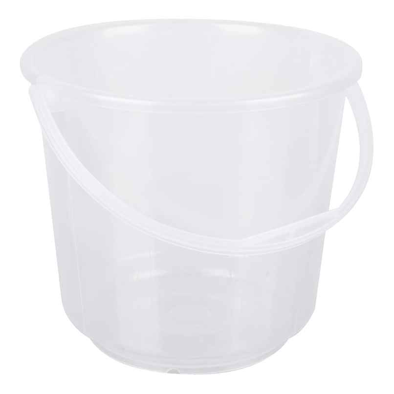 Heart Home Transparent Small Plastic Bucket - 5 L | For Mopping, Cleaning, Storage