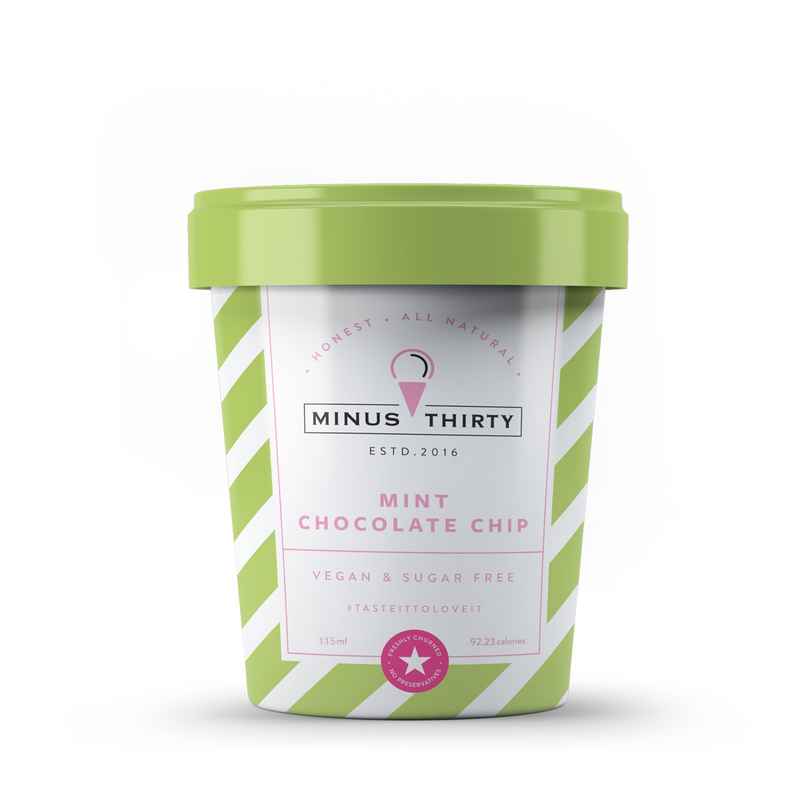 MINUS THIRTY Mint Chocolate Chip Vegan & Sugar Free