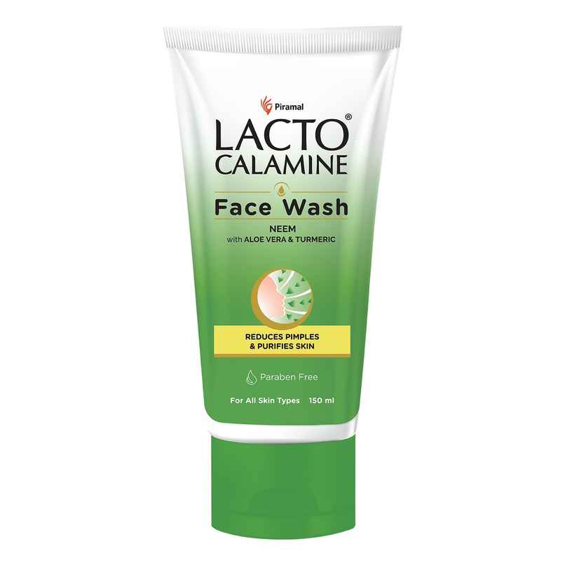 Lacto Calamine Facewash With Neem, Aloe Vera & Turmeric