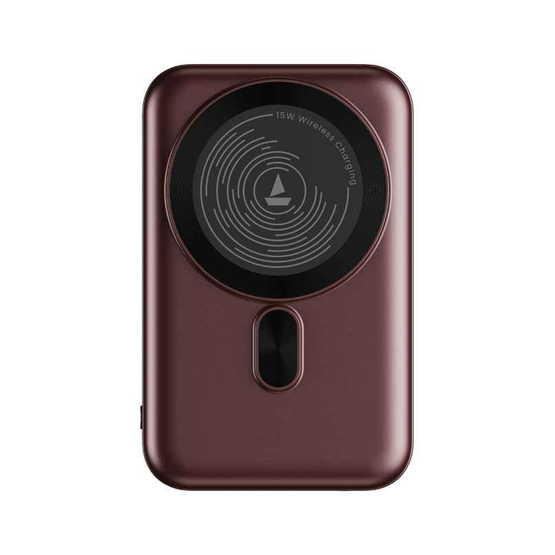 boat EnergyShroom PB331 MagnaCharge Wireless Powerbank | Wine Red