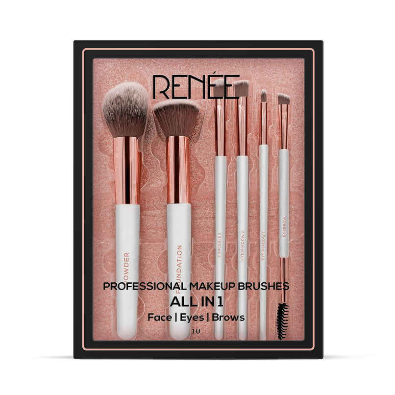Renee All In 1 Professional Makeup Brushes Set Of 6 Renee All In 1 Professional Makeup Brushes Set Of 6