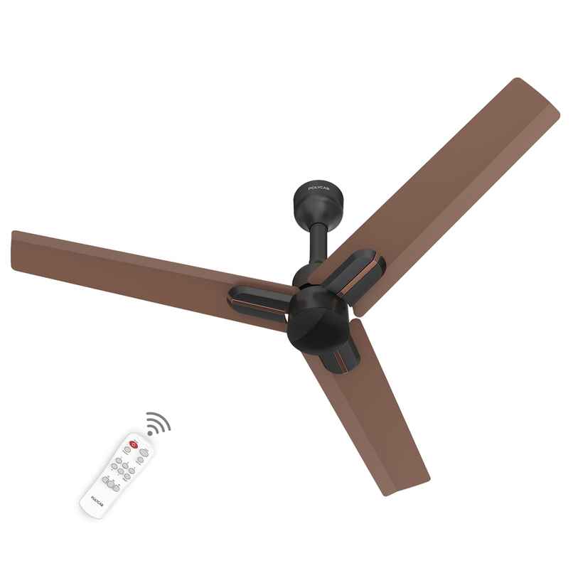 Polycab Wizzy Neo BLDC Ceiling fan,1200mm,Remote Control,100% Copper,6 Speed Setting,Copper Brown