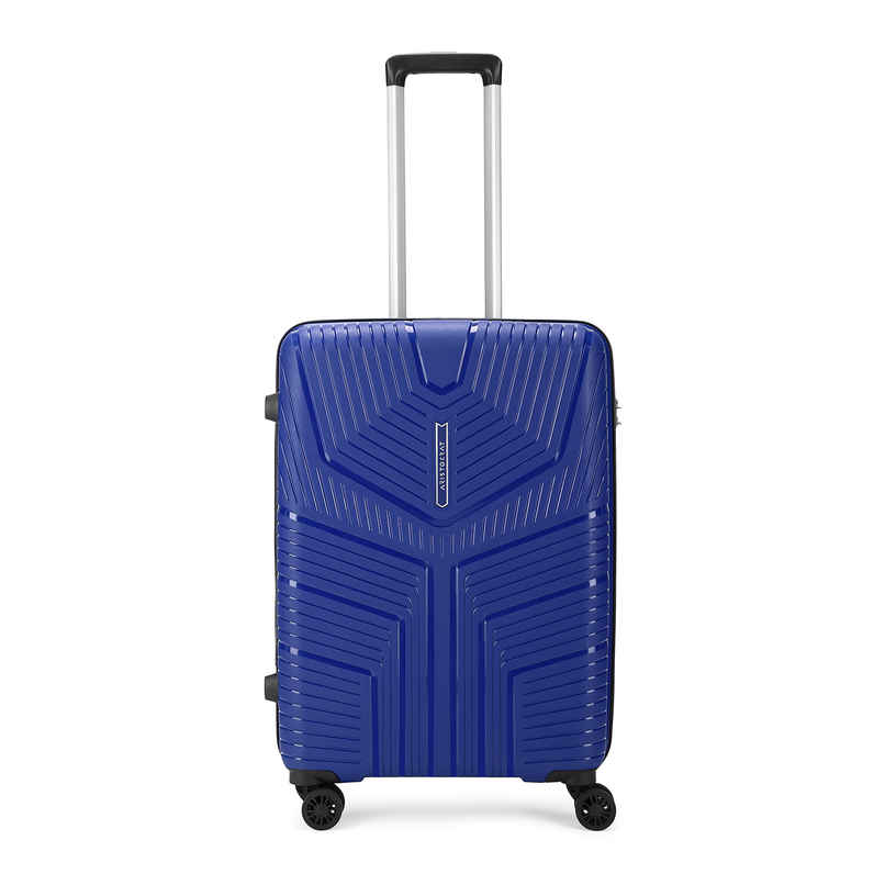 Aristocrat Prime Medium Trolley Bag | Combination Lock | 8 Wheels | Midnight Blue - 65 cm