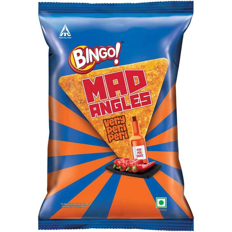 Bingo! Mad Angles Very Peri Peri Crisps | Crunchy & Enjoyable