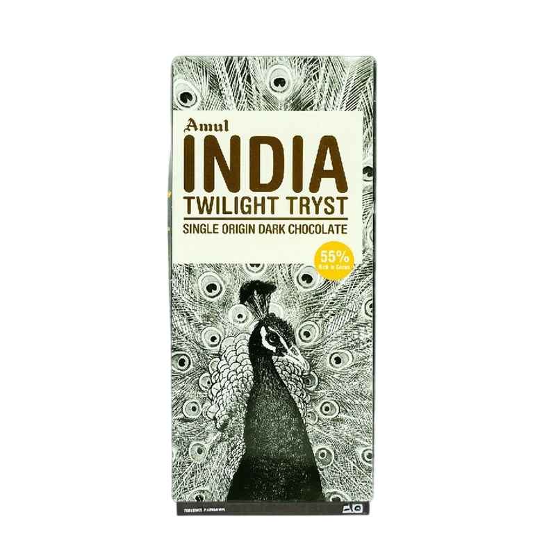 Amul India Twilight Tryst 55% Dark Chocolate Bar Amul India Twilight Tryst 55% Dark Chocolate Bar